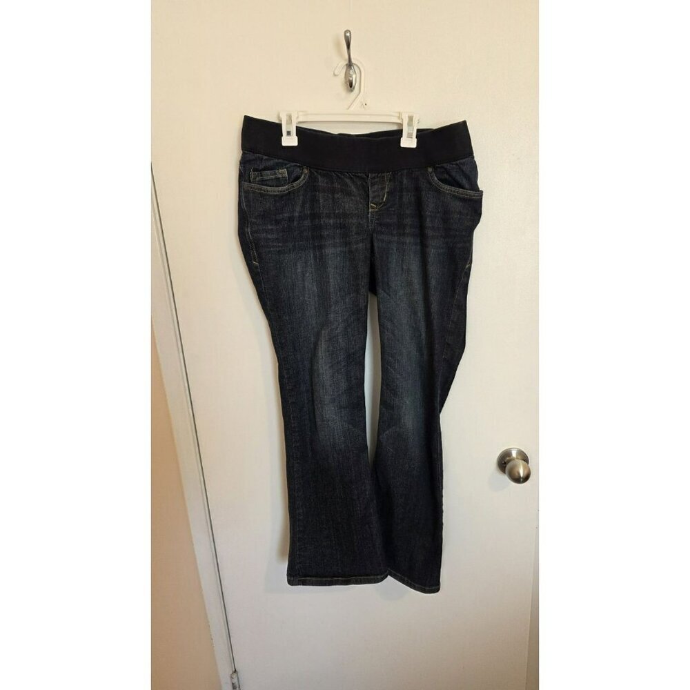 Old Navy Maternity Jeans Womens 8 Low Rise Boot Cut Rockabilly Cowgirl 32Wx28L